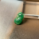 Icy A-Grade Bluish Green Jadeite Ruyi Pendant No. 172716