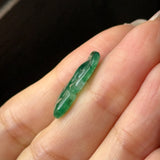 Icy A-Grade Bluish Green Jadeite Ruyi Pendant No. 172716