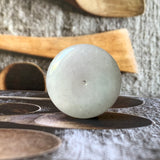 A-Grade Natural Light Lavender Green Jadeite Donut Pendant No.172162