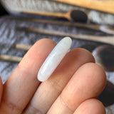 A-Grade Natural Light Lavender Green Jadeite Donut No.172162