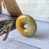 A-Grade Natural Yellow Green Jadeite Donut No.172164