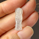 Icy A-Grade Natural Jadeite Goddess of Mercy Pendant No. 172256