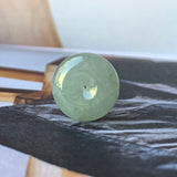 A-Grade Natural Green Jadeite Donut Pendant No.172165
