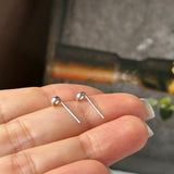 Icy A-Grade Natural Jadeite MINI.malist Stud Earrings No. 180091