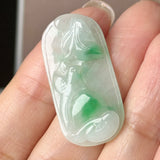 A-Grade Moss On Snow Sparrow Peach Pendant No. 171117