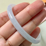 52.8mm A-Grade Natural Light Lavender Green Jadeite Traditional Round Slim Cut Bangle No. 152211