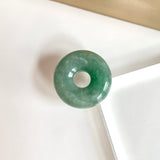 SOLD OUT: A-Grade Natural Bluish Green Jadeite Bagel Piece No. 172533