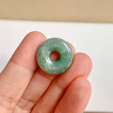 SOLD OUT: A-Grade Natural Bluish Green Jadeite Bagel Piece No. 172533