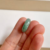 SOLD OUT: A-Grade Natural Bluish Green Jadeite Bagel Piece No. 172533
