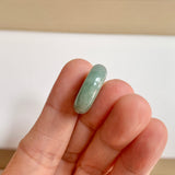 SOLD OUT: A-Grade Natural Bluish Green Jadeite Bagel Piece No. 172533