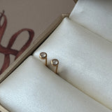 Icy A-Grade Natural Jadeite MINI.malist Stud Earrings No. 180085