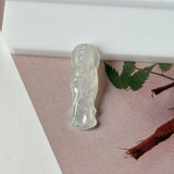 Icy A-Grade Natural Jadeite Goddess of Mercy Pendant No. 172256
