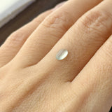 0.40cts Highly Icy A-Grade Natural Light Green Jadeite Oval Cabochon No.130511