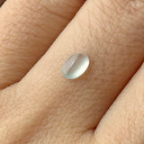 0.40cts Highly Icy A-Grade Natural Light Green Jadeite Oval Cabochon No.130511