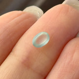 0.40cts Highly Icy A-Grade Natural Light Green Jadeite Oval Cabochon No.130511