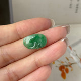 A-Grade Imperial Green Jadeite Ruyi Pendant No. 172727