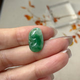 A-Grade Imperial Green Jadeite Ruyi Pendant No. 172727