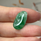 A-Grade Imperial Green Jadeite Ruyi Pendant No. 172727