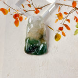 A-Grade Tri-Colour Jadeite Ruyi Pendant No. 172728
