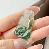A-Grade Tri-Colour Jadeite Ruyi Pendant No. 172728