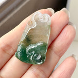 A-Grade Tri-Colour Jadeite Ruyi Pendant No. 172728