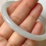 57.6mm A-Grade Natural Lilac Green Jadeite Traditional Round Slim Cut Bangle No. 152221