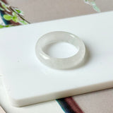 17.2mm A-Grade Natural Light Pink Jadeite Ring Band No.162475