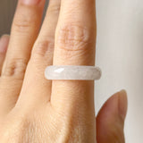 17.2mm A-Grade Natural Light Pink Jadeite Ring Band No.162475