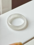 17.2mm A-Grade Natural Light Pink Jadeite Ring Band No.162475