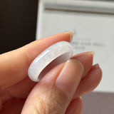 17.2mm A-Grade Natural Light Pink Jadeite Ring Band No.162475