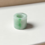 A-Grade Natural Moss On Snow Jadeite Barrel No.172436