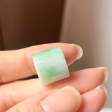 A-Grade Natural Moss On Snow Jadeite Barrel No.172436