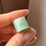 A-Grade Natural Moss On Snow Jadeite Barrel No.172436