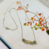A-Grade Jadeite Osmanthus Floweres Necklace No.190488