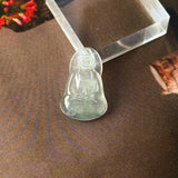 Highly Icy A-Grade Natural Jadeite Goddess of Mercy Pendant No. 172732