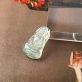 Highly Icy A-Grade Natural Jadeite Goddess of Mercy Pendant No. 172732