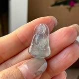 Highly Icy A-Grade Natural Jadeite Goddess of Mercy Pendant No. 172732