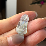 Highly Icy A-Grade Natural Jadeite Goddess of Mercy Pendant No. 172732