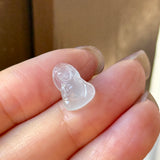 Icy A-Grade Natural Jadeite Goddess of Mercy Pendant No. 172735