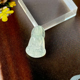 Icy A-Grade Natural Jadeite Goddess of Mercy Pendant No. 172734