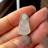 Icy A-Grade Natural Jadeite Goddess of Mercy Pendant No. 172734