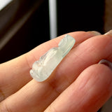Icy A-Grade Natural Jadeite Goddess of Mercy Pendant No. 172734