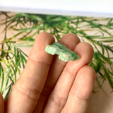 A-Grade Natural Moss On Snow Jadeite Dragon Pendant No.170979