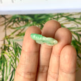 A-Grade Natural Moss On Snow Jadeite Dragon Pendant No.170979