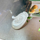 A-Grade Jadeite Ruyi Pendant No. 171486