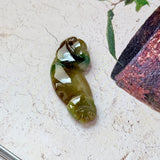 A-Grade Earthy Tone Jadeite Ruyi Pendant No. 172737