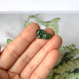 A-Grade Natural Bluish Green Jadeite Goat Pendant No.170985