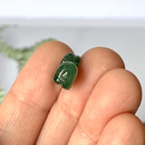 A-Grade Natural Bluish Green Jadeite Goat Pendant No.170985