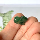 A-Grade Natural Bluish Green Jadeite Goat Pendant No.170985