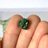 A-Grade Natural Bluish Green Jadeite Goat Pendant No.170985